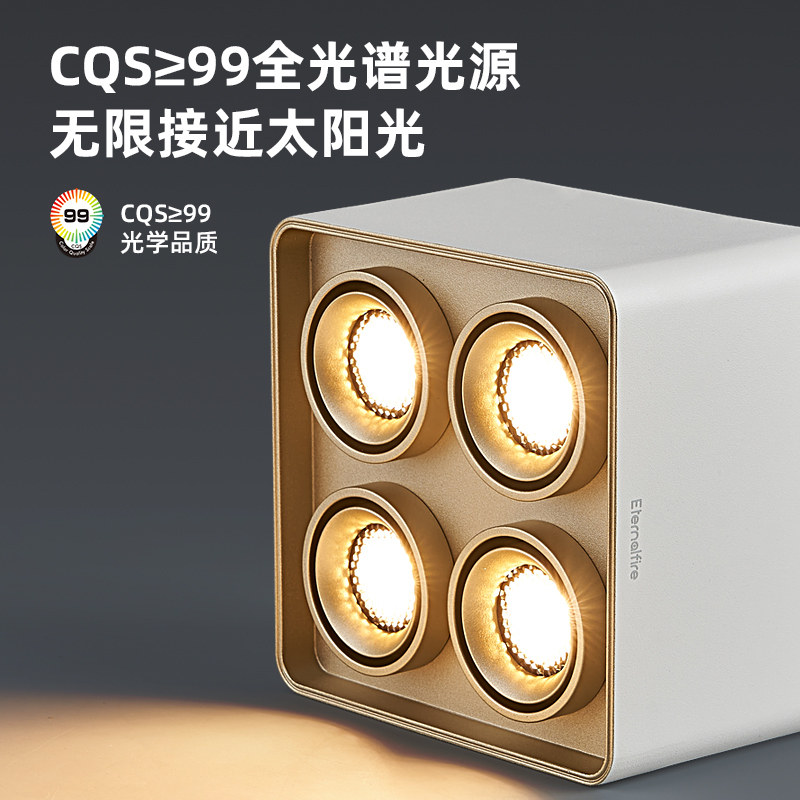 EFE Bogle无主灯/斗胆灯全光谱护眼明装筒灯防眩客厅卧室智能灯具,淘宝优惠券,粉丝福利购,淘宝优惠卷