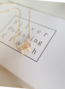 2025新款字母H锁骨链延长链