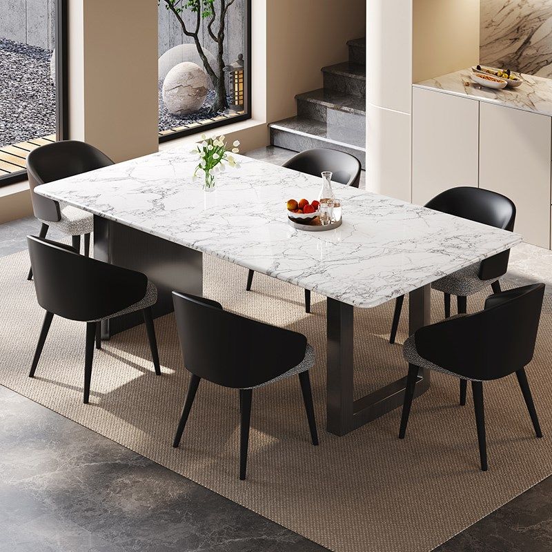 极简大理石餐桌椅高级感天然超晶石奢石长方形微晶石餐桌家用,淘宝优惠券,粉丝福利购,淘宝优惠卷