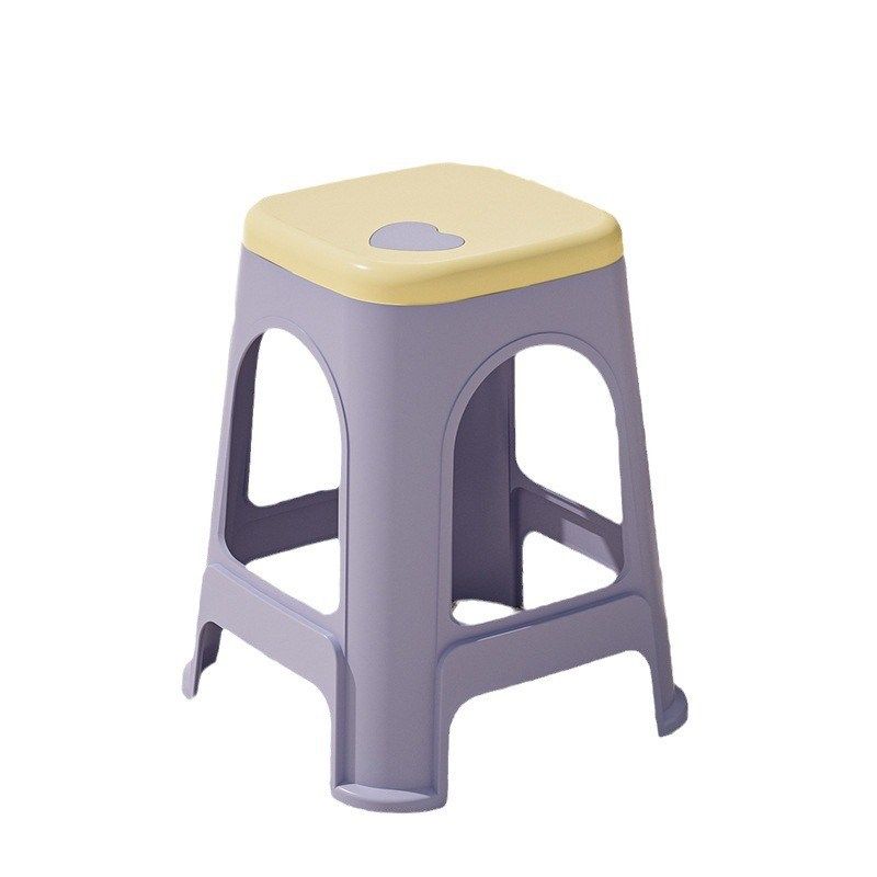 塑料爱心高家用叠放加厚凳结实耐用现代圆板凳,淘宝优惠券,粉丝福利购,淘宝优惠卷