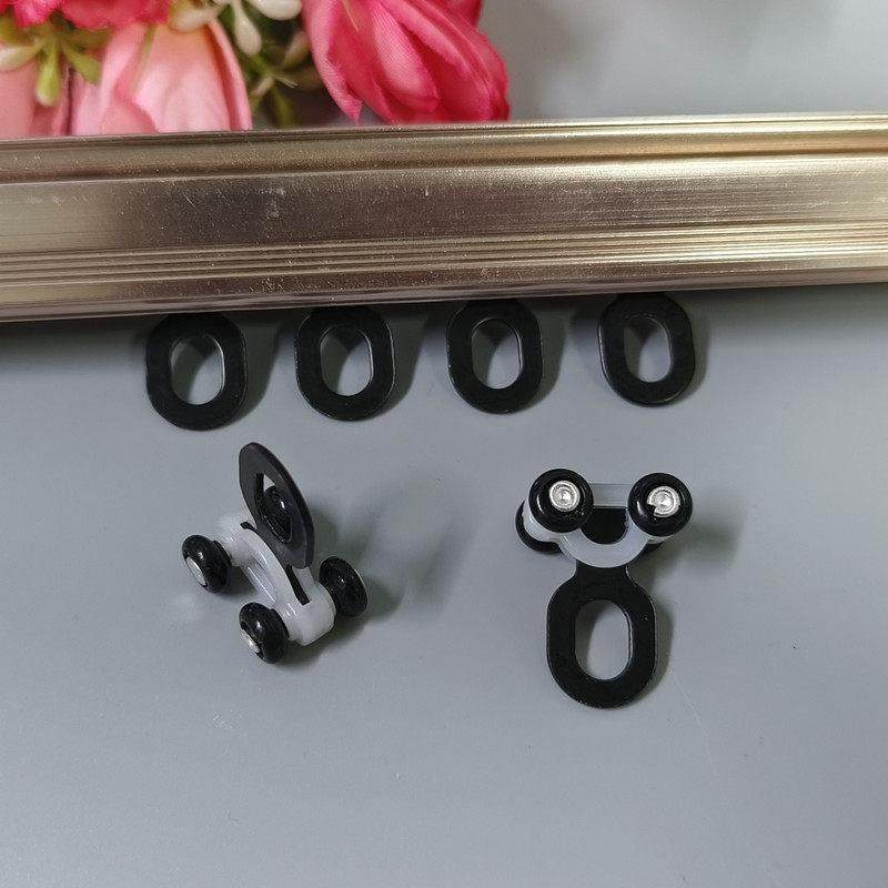 新款窗帘轨道滑轮挂钩轮金属片四轮方轨套轮走珠轮窗配件辅料轮子,淘宝优惠券,粉丝福利购,淘宝优惠卷