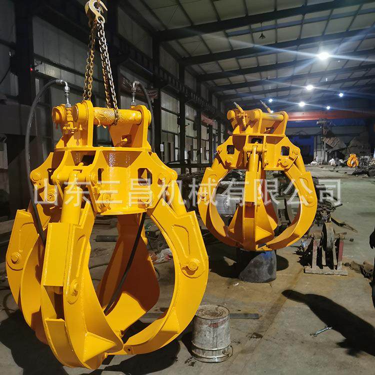 4-挖掘机液压梅花抓液压无线遥控莲花抓抓废铁木材垃圾抓子,淘宝优惠券,粉丝福利购,淘宝优惠卷