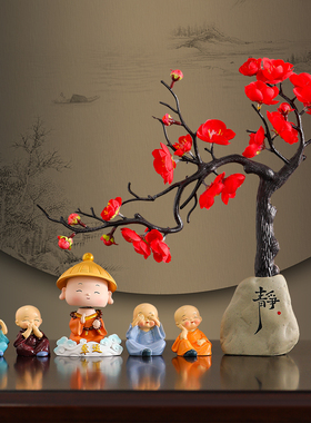 创意中式客厅玄关家居电视柜酒柜装饰品摆件书房办公室桌面小摆设