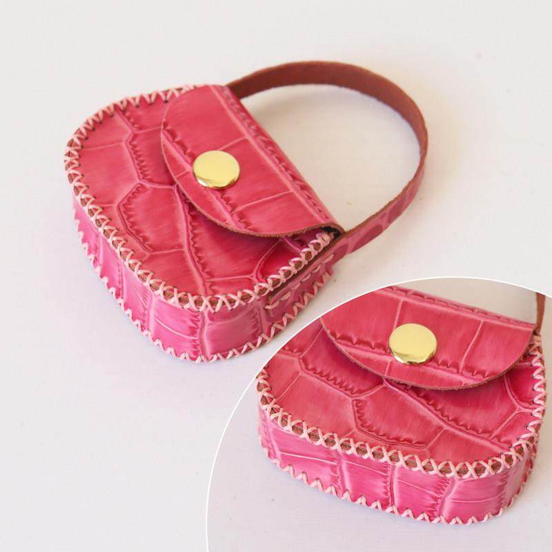 叉子手工多彩mini耳机包材料包彩色挂饰钥匙挂件手工头层成品,淘宝优惠券,粉丝福利购,淘宝优惠卷