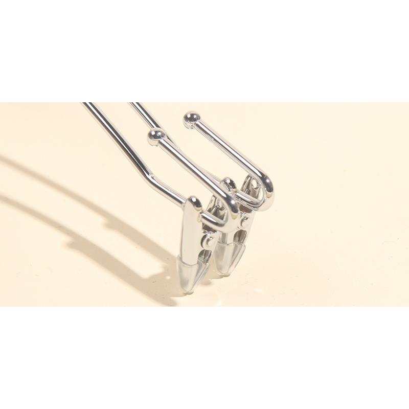 金属加粗 银色内裤夹展示架内裤夹子银色挂钩女服装店内衣不锈钢 - 图2