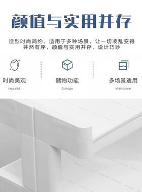 美容美甲纹绣小推车置物架用品收纳层架储物可移动睫毛工具放置台