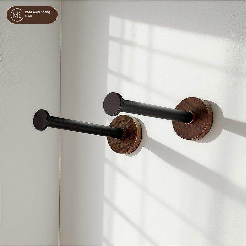 胡桃木挂钩免打孔玄关衣柜入户门后挂衣钩固定试衣间强力粘钩承重,淘宝优惠券,粉丝福利购,淘宝优惠卷