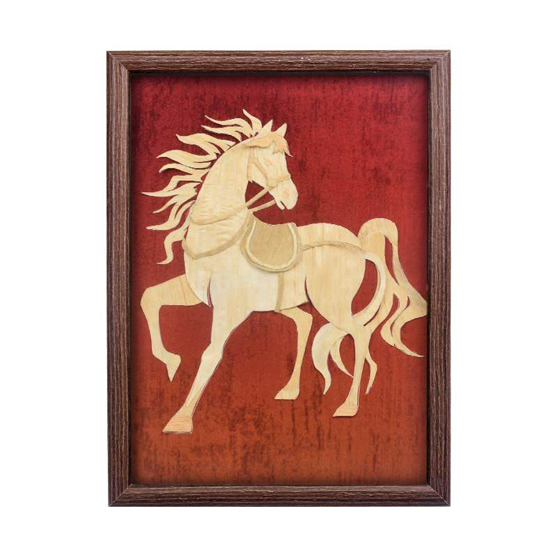 国潮手工制作装饰相框画春节创意骏马工艺品摆件摆台diy活动礼物,淘宝优惠券,粉丝福利购,淘宝优惠卷