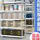 Stainless steel kitchen storage rack floor-mounted multi-layer pot rack microwave storage rack storage rack household rack