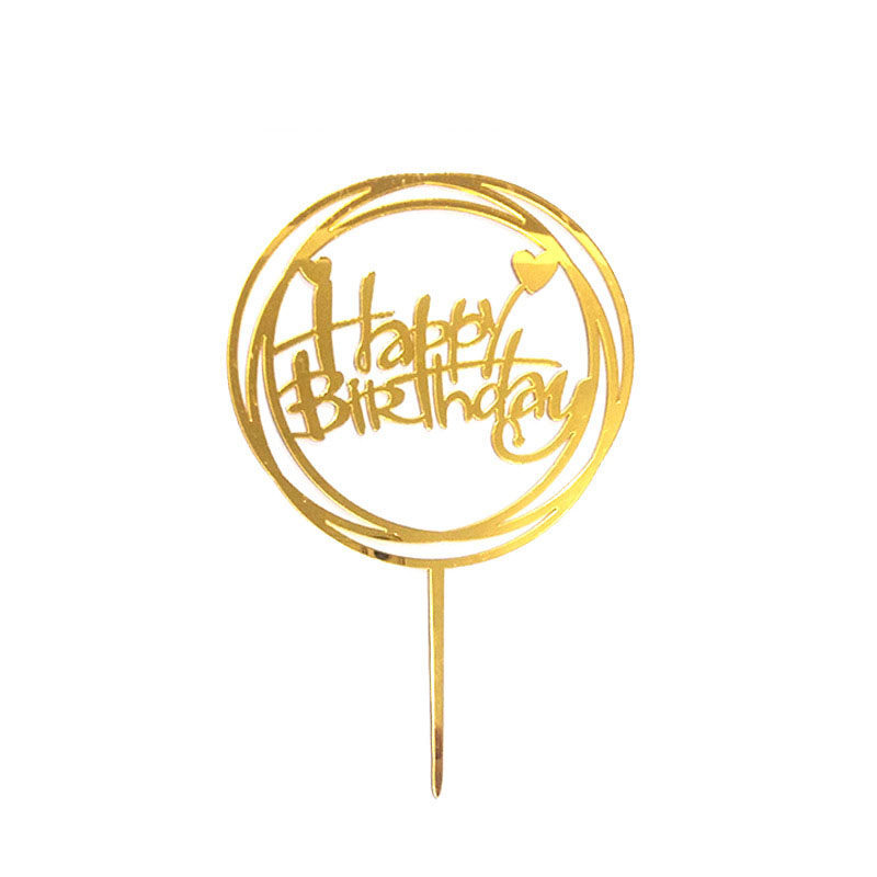 烘焙蛋糕装饰插牌祝爸爸妈妈爷爷奶奶老公老婆生日快乐亚克力插件,淘宝优惠券,粉丝福利购,淘宝优惠卷