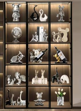 轻奢高档客厅摆件酒柜装饰品红酒架摆件家居电视柜现代简约工艺礼