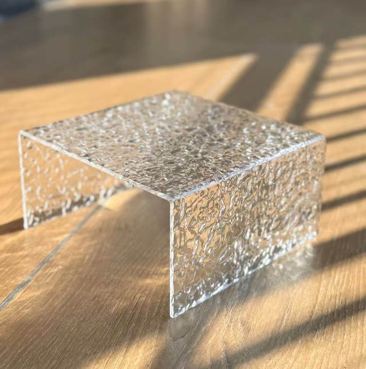 透明石头纹亚克力板水波纹有机玻璃广告屏风条纹板隔断异型加工,淘宝优惠券,粉丝福利购,淘宝优惠卷