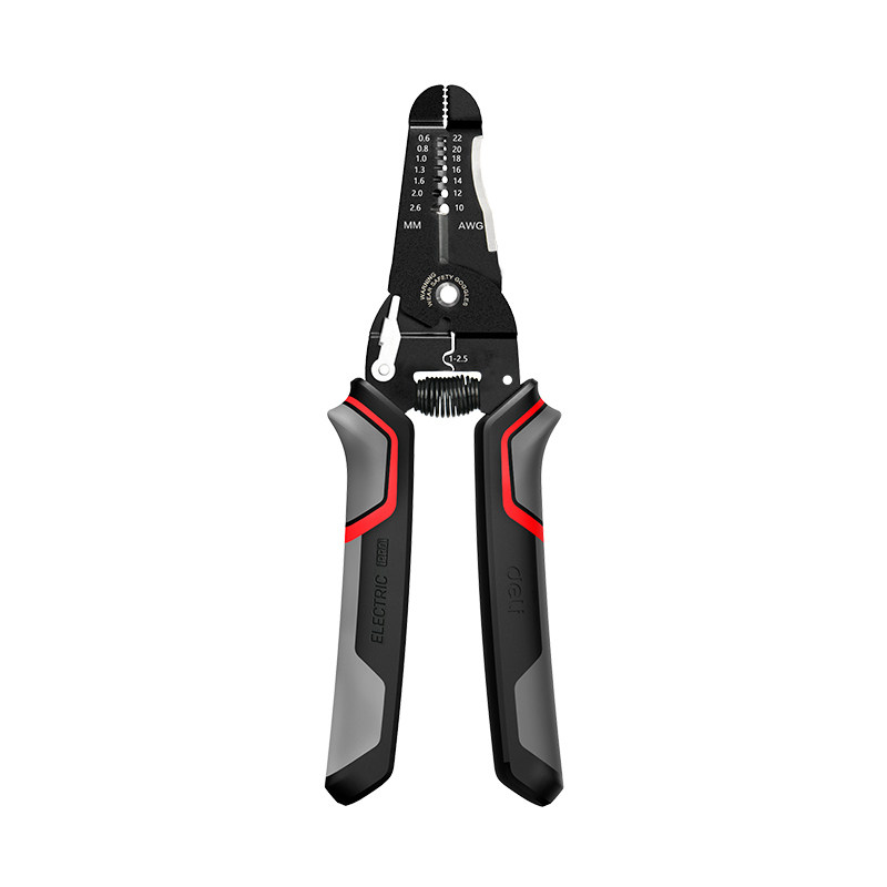 得力压接分线剥绕线钳电工钳拨线钳不锈钢多功能剪线钳压线钳子,淘宝优惠券,粉丝福利购,淘宝优惠卷