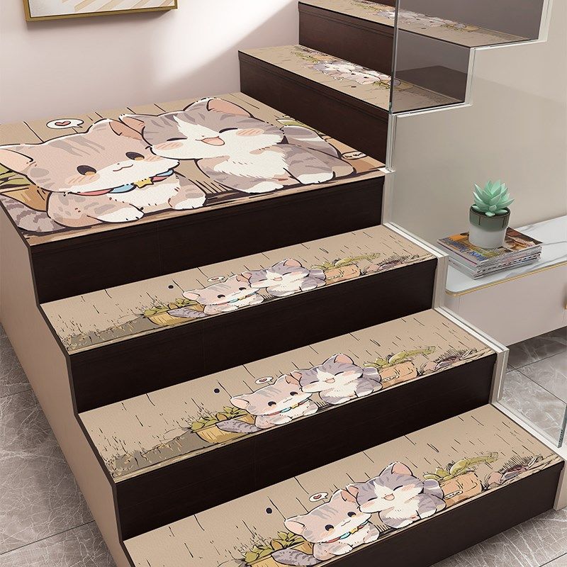 新款软硅藻泥楼梯垫地毯梯垫自粘幼儿园高端卡通台阶木楼梯防滑垫,淘宝优惠券,粉丝福利购,淘宝优惠卷