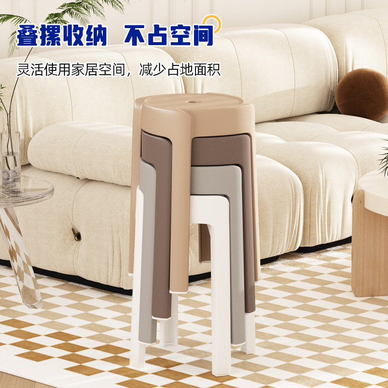 塑料风车家用加厚叠放结实椅子现代餐桌备用高胶圆板凳,淘宝优惠券,粉丝福利购,淘宝优惠卷
