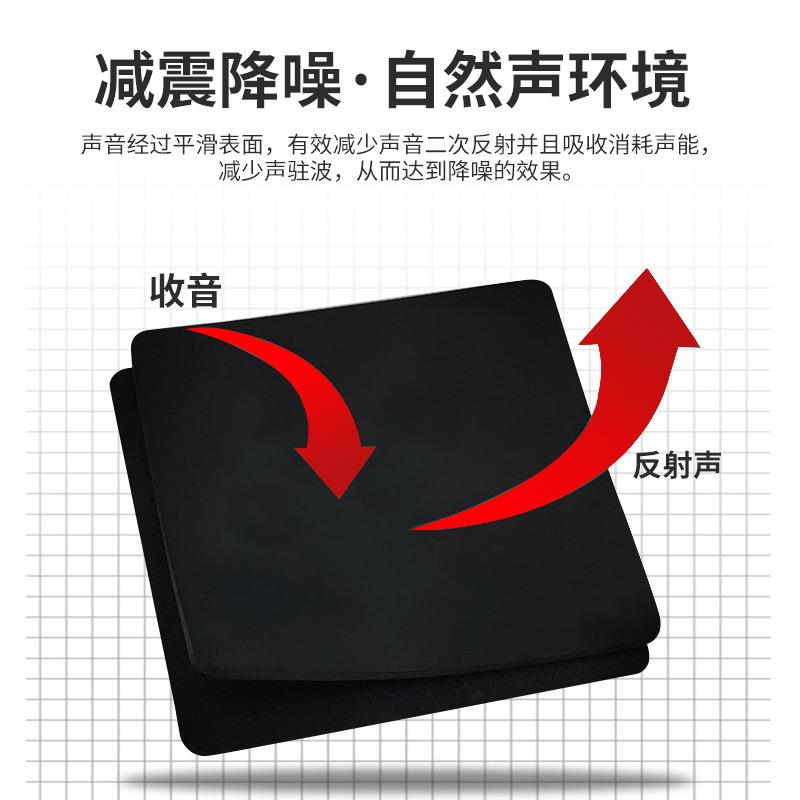 高密度环保阻尼隔音毡ktv吊顶吸音隔音棉室内隔音板墙体隔音材料 - 图0