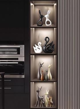 北欧简约新家酒柜装饰品摆件轻奢高档次家居电视柜餐柜桌面软装