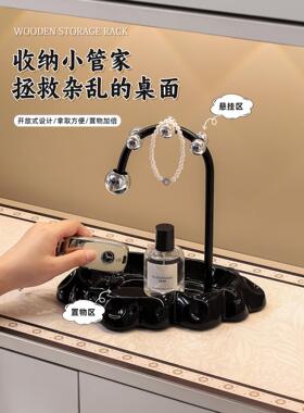 中古风玄关装饰摆件放钥匙收纳进门口法式覆古鞋柜软装新中式摆画