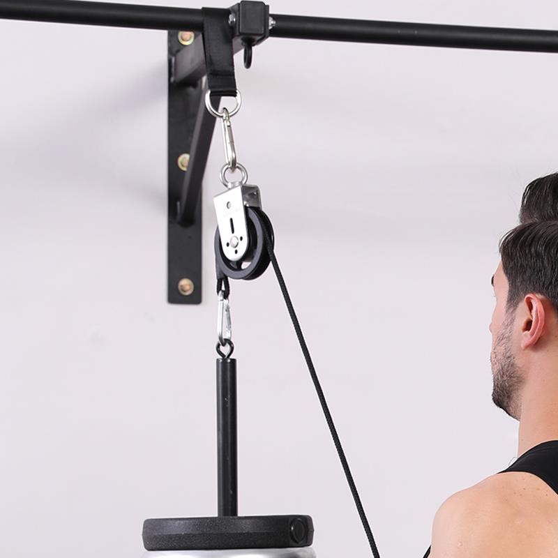 Fitness equipment pulley wire rope stainless steel hanging pulley aluminum alloy groove wheel nylon fitness equipment accessories