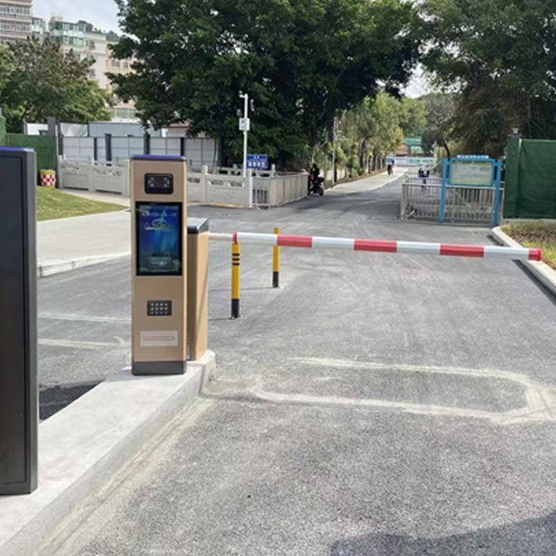 高清像素智能车牌识别停车场小区道闸抬杆收费管理系统广告道闸机 - 图1