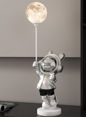 益方家居太空人桌面摆件家居饰品床头柜书桌酒柜入户玄关乔迁礼品