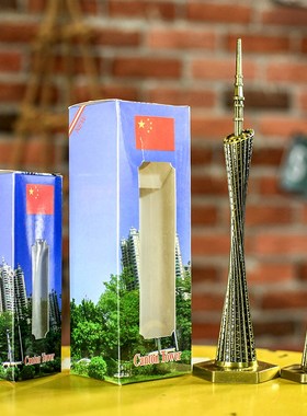 金属工艺世界知名地标建筑模型创意装饰品家居摄影道具礼物摆件