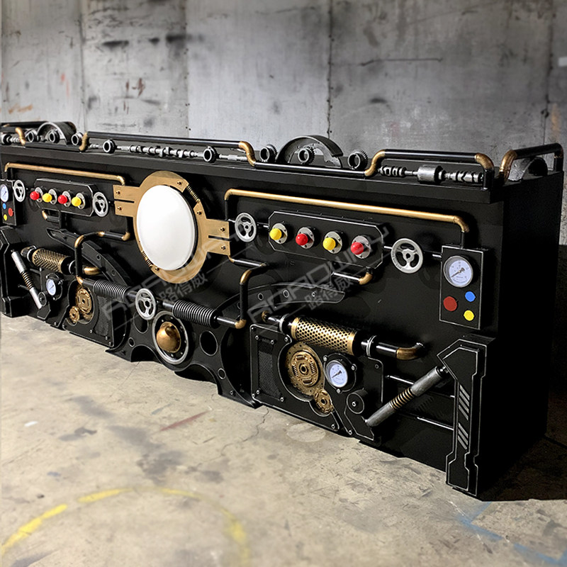 复古工业风吧台收银柜台酒吧饭厅美发店铁艺接待台金属创意前台定,淘宝优惠券,粉丝福利购,淘宝优惠卷