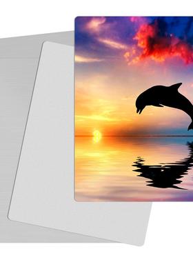 热转印涂层铝板0.45mm高清广告标牌标识纯白材料金属板拉丝珠光可