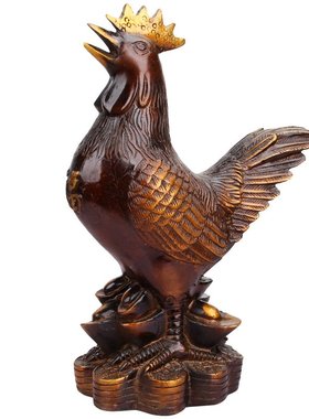 铜公鸡摆件铜鸡金鸡