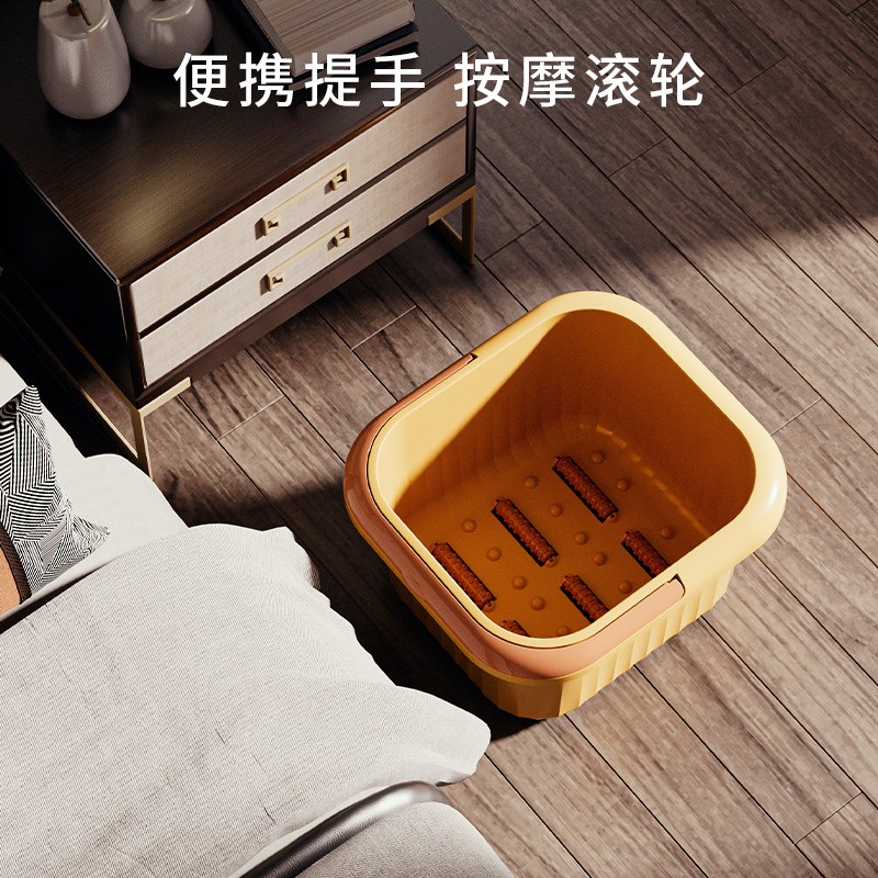 家用泡脚桶过小腿塑料加厚加高深足底按摩蒸脚足浴洗脚盆滚轮,淘宝优惠券,粉丝福利购,淘宝优惠卷