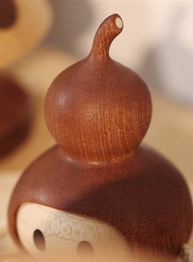 【小福禄】创木工房可爱葫芦挂饰件创意车载书房装饰摆件祝福礼物