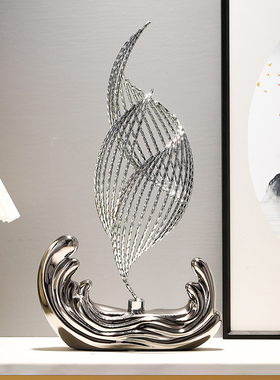 新中式轻奢摆件高档客厅玄关电视柜创意办公室酒柜乔迁家居装饰品