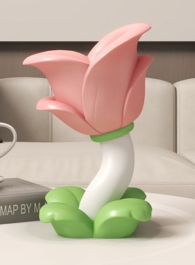 奶油风花朵钥匙收纳玄关摆件置物架家居入户高级感装饰品乔迁礼品