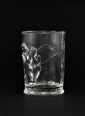 稀奇艺术天使浮雕冰水杯子生日礼品创意女生装饰果汁杯