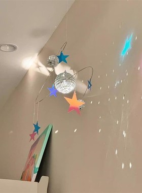 新家的个快递星空反光球客厅装饰房间改造小物件家居