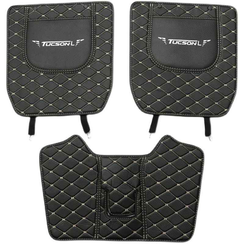 21-22款第五代途胜L座椅防踢垫改装专用后排皮革出风口防护垫子 - 图3