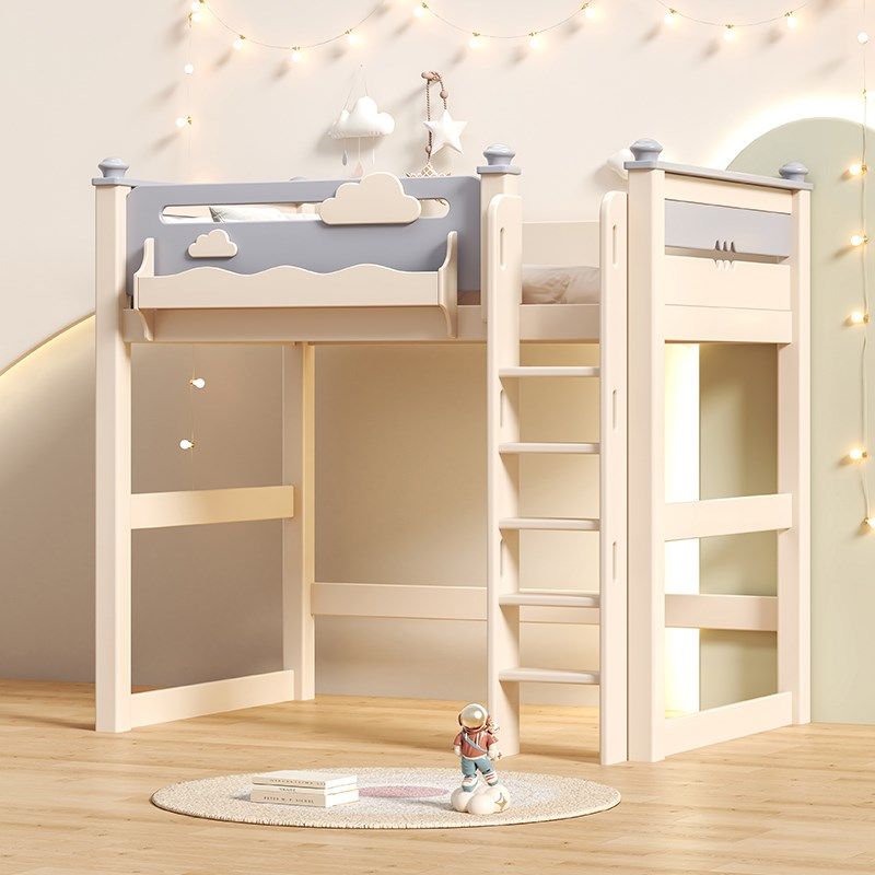 实木高架床上床下空樱桃木儿童高低子母床上下铺层床两层上下床,淘宝优惠券,粉丝福利购,淘宝优惠卷