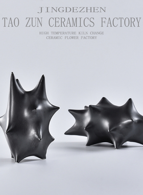 现代客厅电视柜极简玄关家居卧室样板间黑色陶瓷