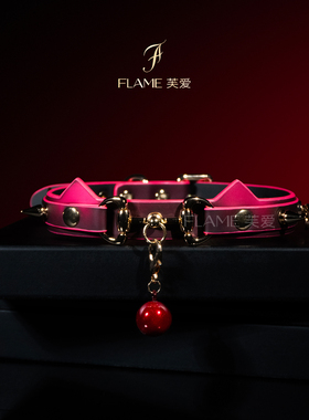 猫耳金色铃铛项圈温感变色choker项牵引颈圈情侣饰品