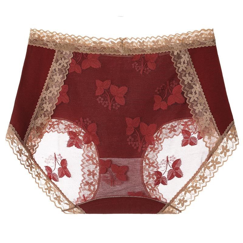 本命年红色内裤女士大码无痕收腹提臀2024新款抗菌纯棉裆三角短裤,淘宝优惠券,粉丝福利购,淘宝优惠卷