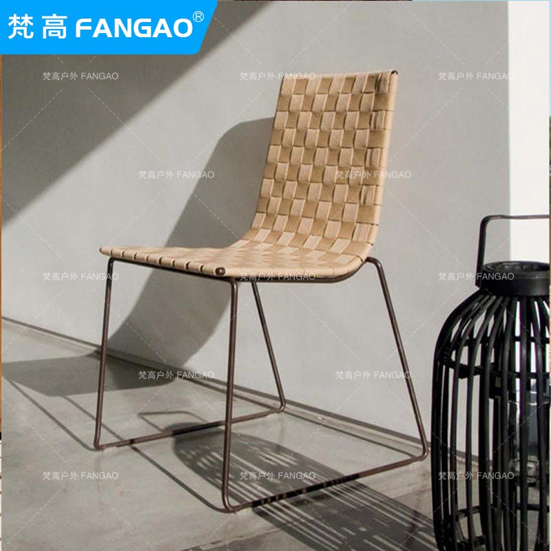 户外编织休闲沙发椅组合吧椅躺床单人椅室外庭院花园别墅酒店北欧 - 图1