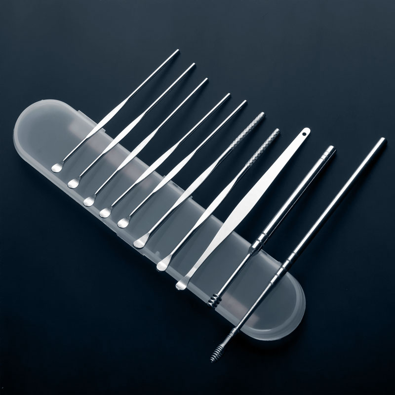 掏耳朵耳勺采耳工具家用装挖耳屎洞夹耳垢理鹅毛棒镊子 - 图2