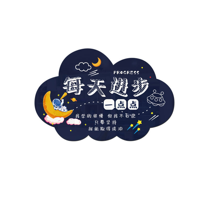 儿童房间励志标语挂牌男女孩卧室门牌装饰激励励志标语学习墙纸,淘宝优惠券,粉丝福利购,淘宝优惠卷