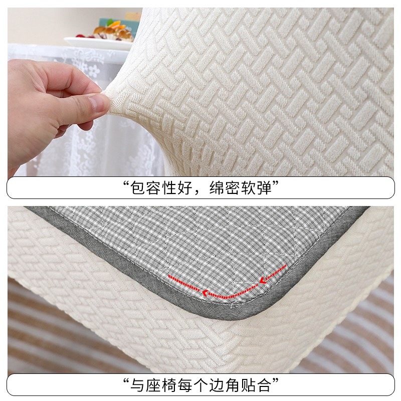 椅子套罩新款四季通用餐桌餐椅套家用夹棉防滑椅套实木凳子保护套 - 图2