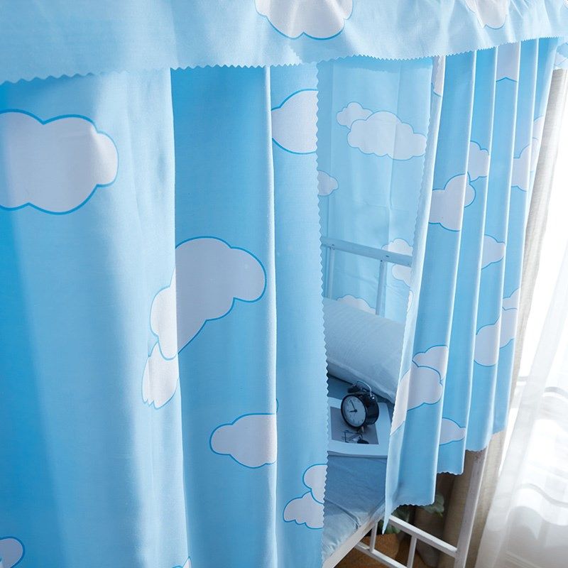 大学生宿舍床帘 寝室上下铺半遮光布男女生透气防尘顶床幔床围,淘宝优惠券,粉丝福利购,淘宝优惠卷