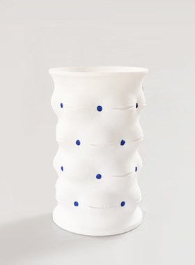 新中式几何创意陶瓷花瓶样板间客厅书房玄关边柜插花花器装饰摆件