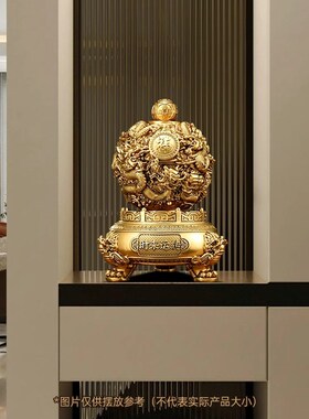 九龙转乾坤鼎招财摆件客厅老板办公室高端大气装饰品公司开业礼物