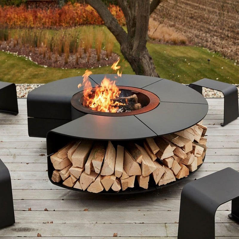 围炉煮茶烧烤炉户外庭院篝火炉别墅花园取暖炉铁艺家用燃木柴火炉,淘宝优惠券,粉丝福利购,淘宝优惠卷