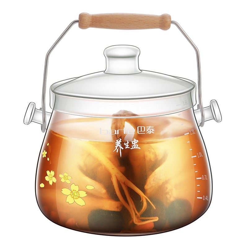 迷你炖锅燕窝隔水炖盅高硼硅耳耐高温玻璃养生锅家用明火锅,淘宝优惠券,粉丝福利购,淘宝优惠卷