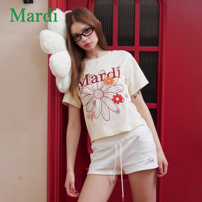 MARDI小雏菊短袖T恤宽松夏季